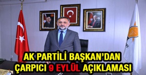 Başkan Erten'den Çarpıcı 9 Eylül Açıklaması