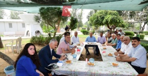 Başkan Sözlü, Sarıçam’ın muhtarları ile bir arada