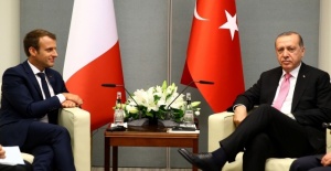 Cumhurbaşkanı Erdoğan, Macron ile görüştü
