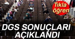 DGS sonuçları açıklandı