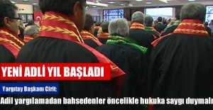 Yeni adli yıl başladı!