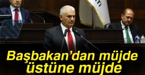 Başbakan Binali Yıldırım'dan müjde üstüne müjde
