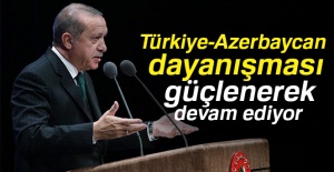 Cumhurbaşkanı Erdoğan: Türkiye-Azerbaycan dayanışması güçlenerek devam ediyor