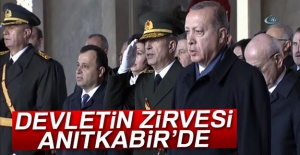 Devletin zirvesi Anıtkabir’de