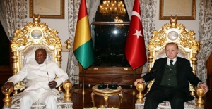 Erdoğan, Gineli mevkidaşını kabul etti