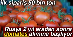 Rusya iki yıl aradan sonra domates alımına başlıyor
