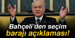 Bahçeli’den seçim barajı ve erken seçim mesajı