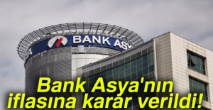 Bank Asya'nın iflasına karar verildi