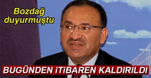Başbakan Yardımcısı Bozdağ'ın açıkladığı o zorunluluk sona erdi