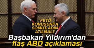 Başbakan Yıldırım'dan ABD açıklaması