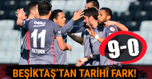 Beşiktaş'tan tarihi fark