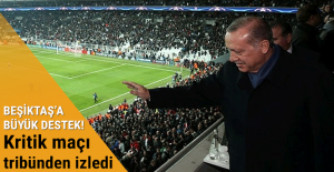 Cumhurbaşkanı Erdoğan'dan Beşiktaş'a destek