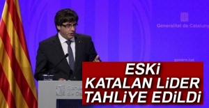 Eski Katalan lider Charles Charles Puigdemont'a tahliye