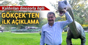 Gökçek'ten kaldırılan dinozor heykeli ile ilgili açıklama
