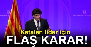 Katalan lider için flaş karar
