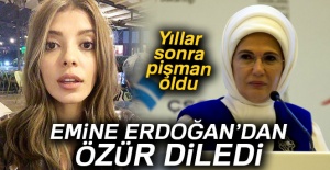 Selin Şekerci, Emine Erdoğan'dan özür diledi