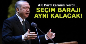 AK Parti kararını verdi, seçim barajı...