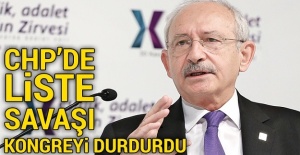 CHP’de liste savaşları kongreleri durdurdu