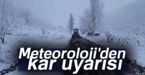 Meteoroloji'den kar uyarısı