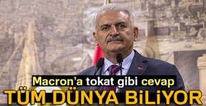 Başbakan Yıldırım'dan Macron’a cevap