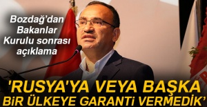 Bozdağ'dan önemli açıklamalar