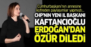 CHP'li Kaftancıoğlu: Cumhurbaşkanı Erdoğan'dan özür diliyorum