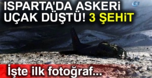 Isparta'da CASA tipi askeri uçak düştü: 3 şehit