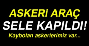 Askeri araç devrildi: 2 asker suda kayboldu