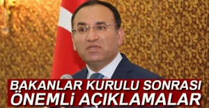 Bekir Bozdağ'dan önemli açıklamalar