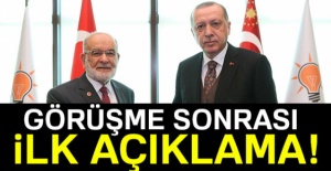 Erdoğan-Karamollaoğlu görüşmesi sonrası ilk açıklama
