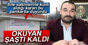 Site sakinlerine kızan müteahhit, dükkanı ücretsiz kiraya verecek