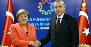 Cumhurbaşkanı Erdoğan Merkel ile görüştü