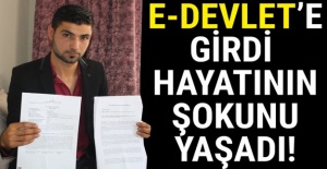 e-Devlet'e girdi, hayatının şokunu yaşadı!