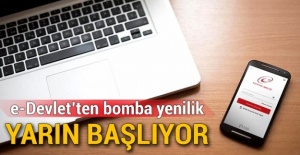 e-Devlet'ten bomba yenilik! Yarın başlıyor