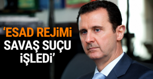 'Esad rejimi savaş suçu işledi'