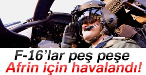 F-16’lar peş peşe havalandı