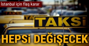 İstanbul'da taksi plakalarında değişiklik