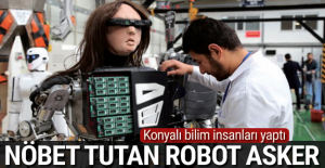 Kışla nöbetleri için robot asker yapıldı