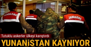 Tutuklu askerler Yunanistan'ı karıştırdı!