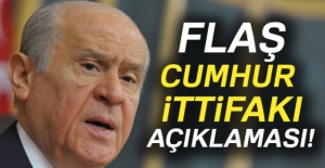 Bahçeli'den flaş Cumhur İttifakı açıklaması