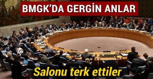 BMGK'da gergin anlar! Salonu terk ettiler