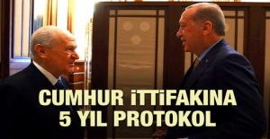 Cumhur İttifakı’na 5 yıllık protokol