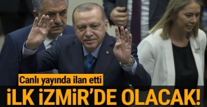 Cumhurbaşkanı Erdoğan: Seçim startını İzmir'den vereceğiz