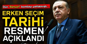Erken seçim tarihi resmen açıklandı!