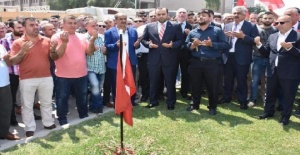 Şehit Sekin'e dua okuyarak aday adayı oldu