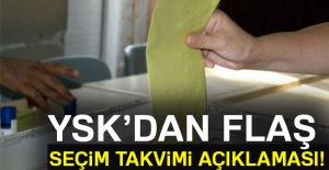 YSK Başkanı'ndan flaş seçim takvimi açıklaması