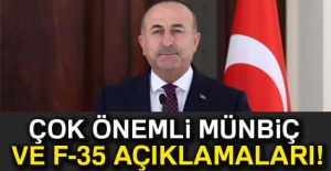 Dışişleri Bakanı Çavuşoğlu'ndan F-35 tepkisi!
