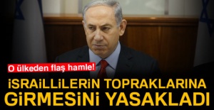 İtraillilerin topraklarına girmesini yasakladı