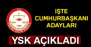 YSK, Cumhurbaşkanı adaylarını açıkladı