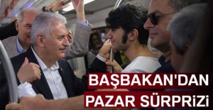 Başbakan Yıldırım'dan pazar sürprizi
